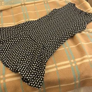 Uniqlo extra small dark navy flower pattern dress